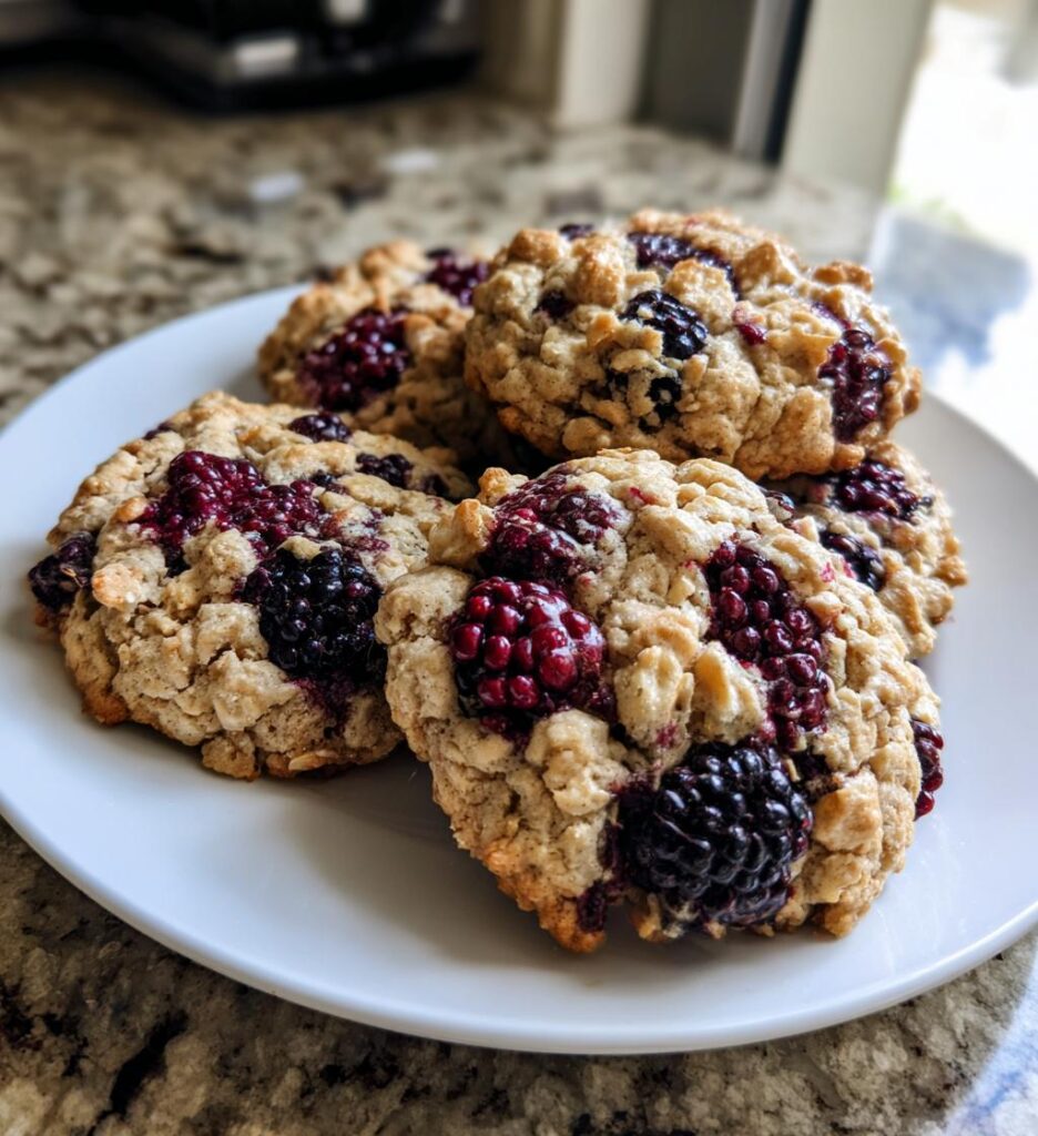 Blackberry Oatmeal Cookies