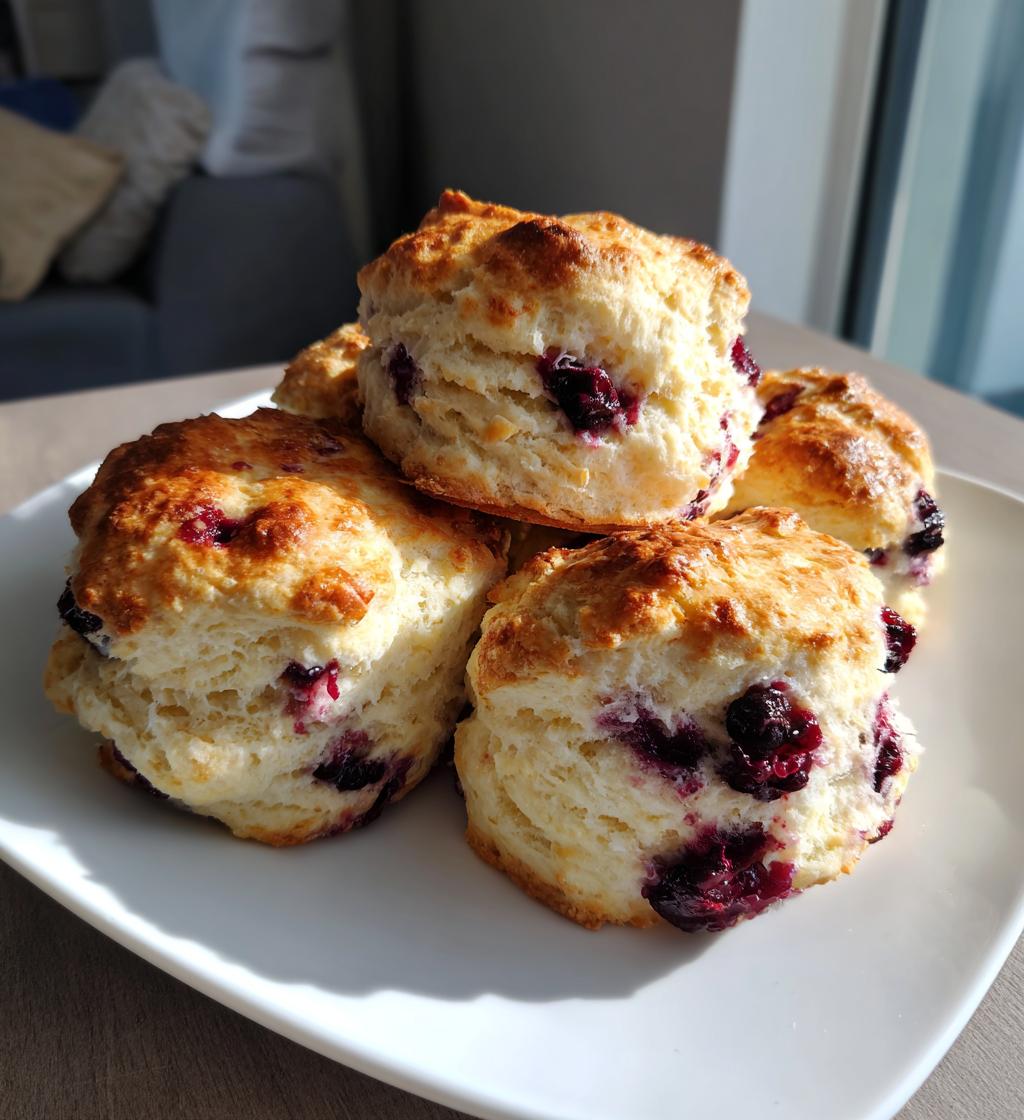 Blueberry Biscuits with Buttermilk