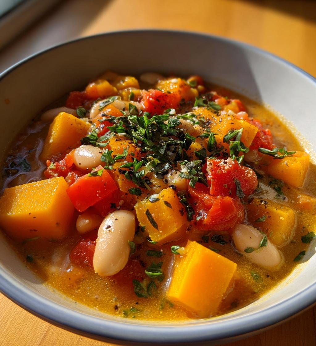 Butternut Squash & White Bean Chili - detail 1
