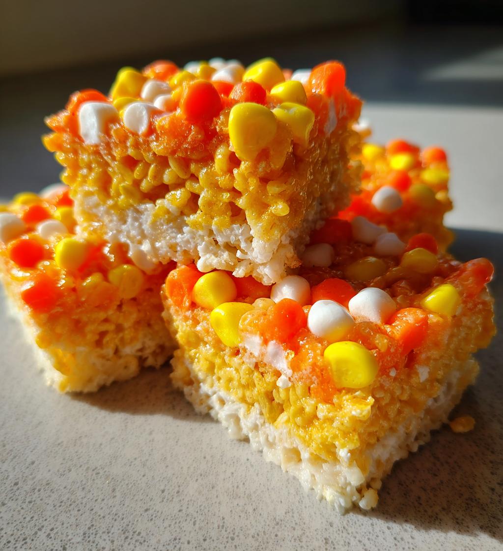 Candy Corn Rice Krispie Treats - detail 1