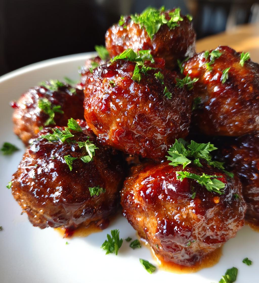 Christmas Cranberry Meatballs - detail 1