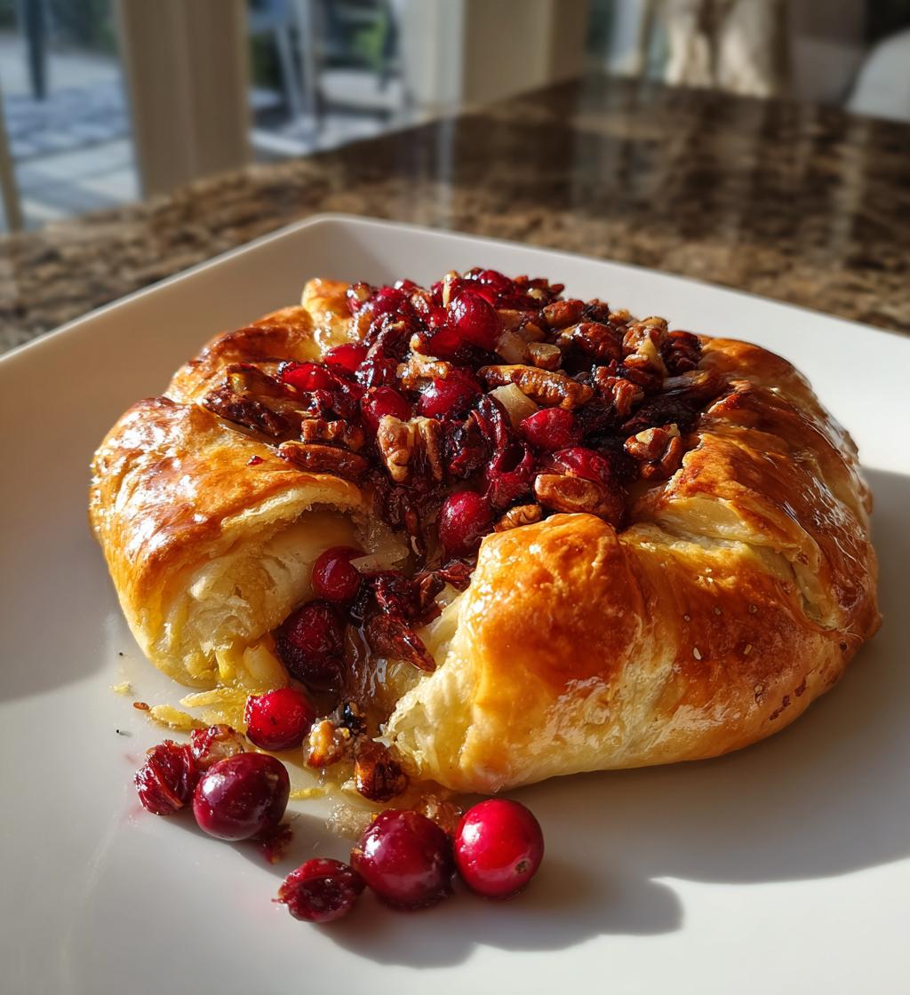 Cranberry Pecan Baked Brie - detail 1