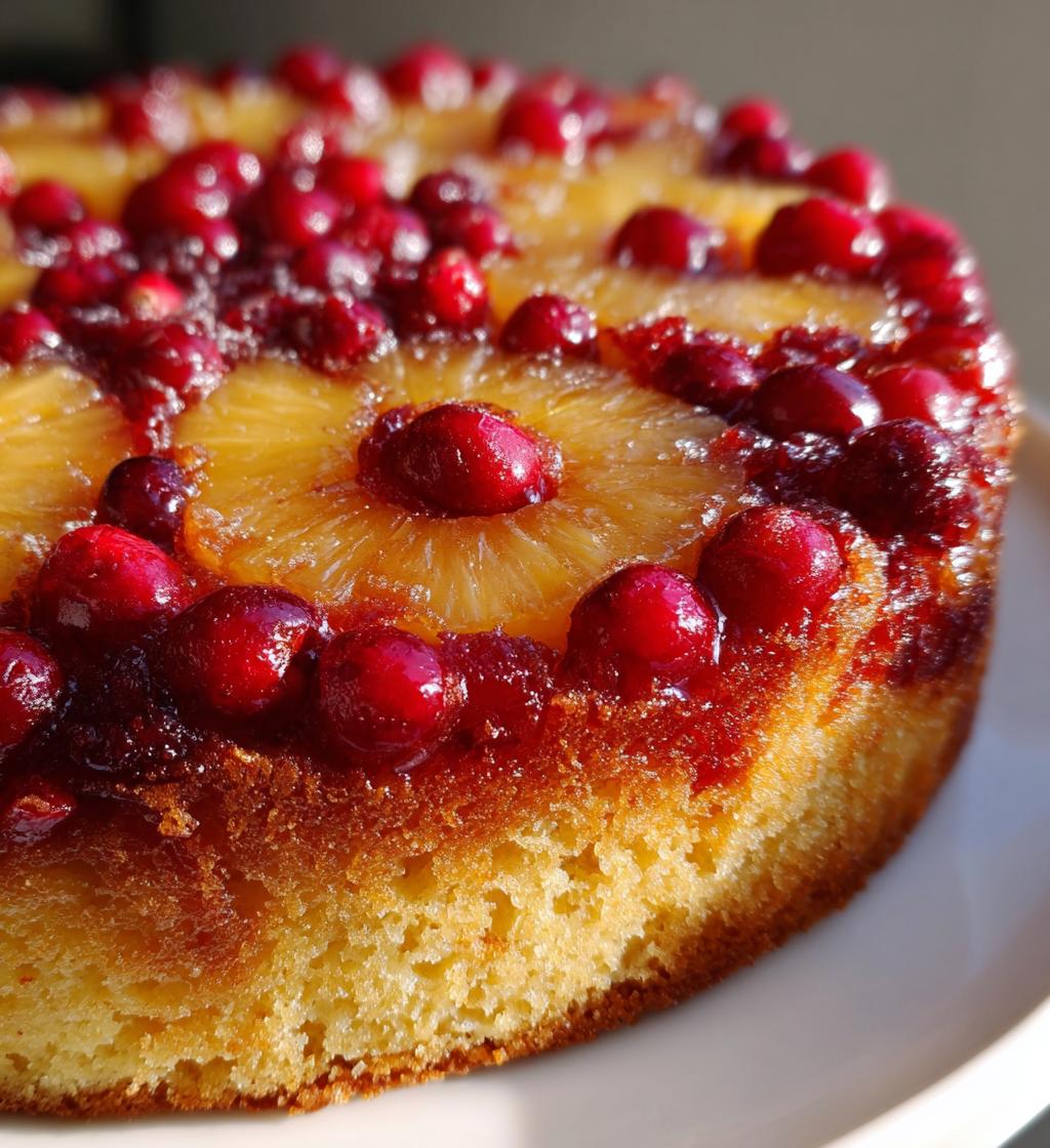 Cranberry Pineapple Upside Down Cake - detail 1
