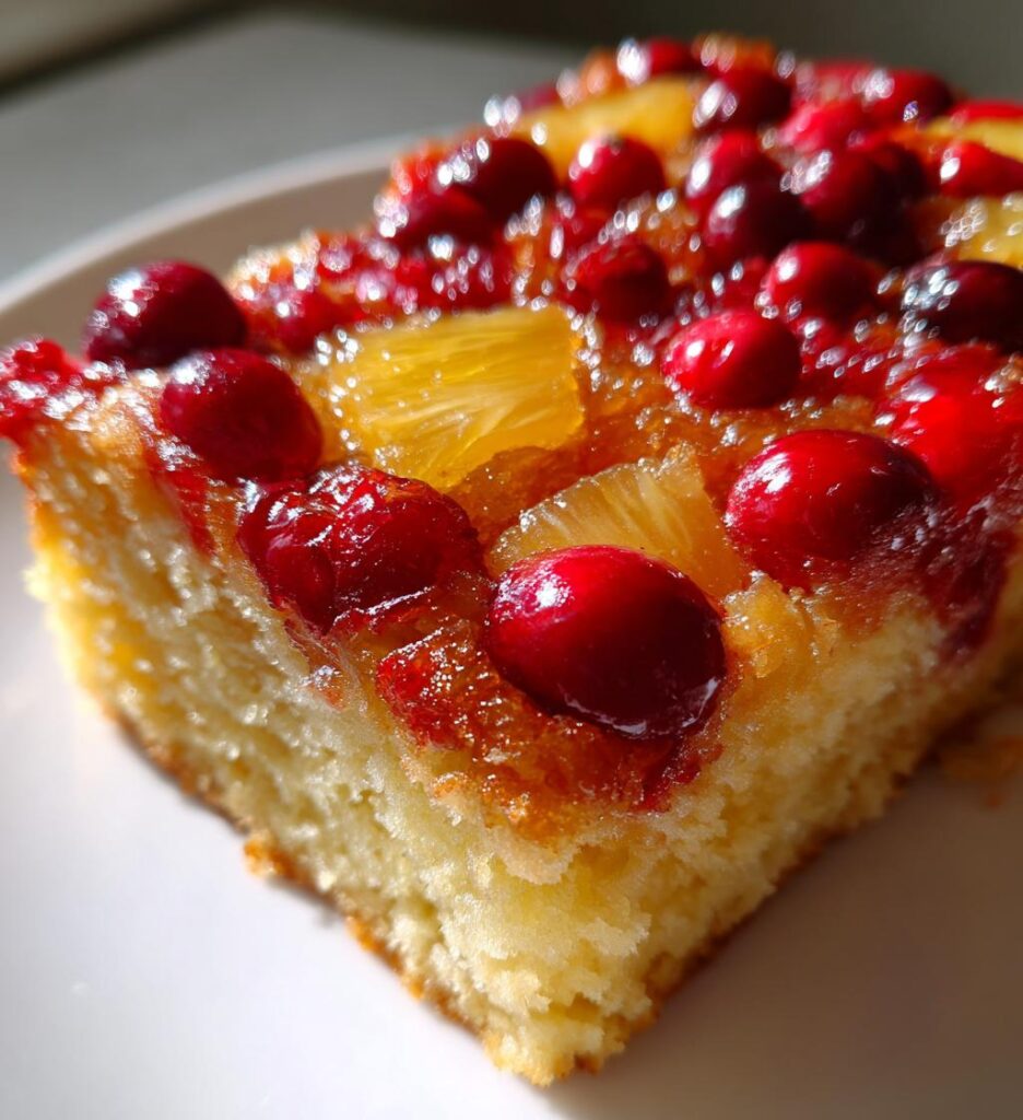 Cranberry Pineapple Upside Down Cake