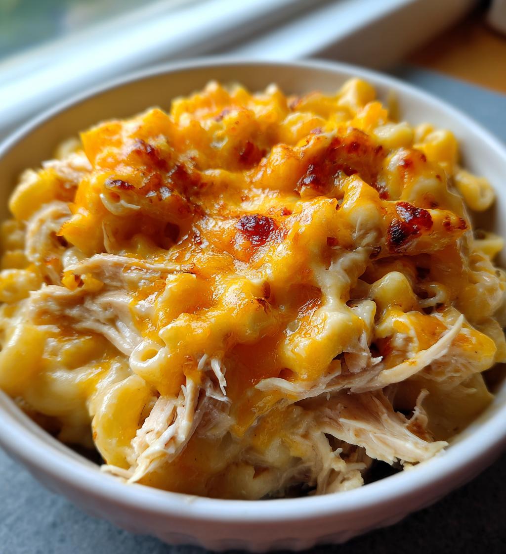 Creamy Chicken Macaroni Cheese Soup - detail 1