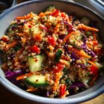 Crunchy Thai Quinoa Salad with Peanut Dressing