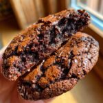 Dark Chocolate Espresso Brownie Cookies