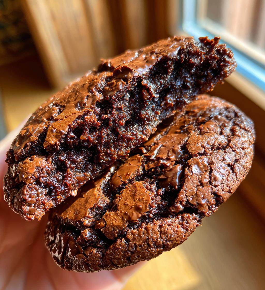 Dark Chocolate Espresso Brownie Cookies