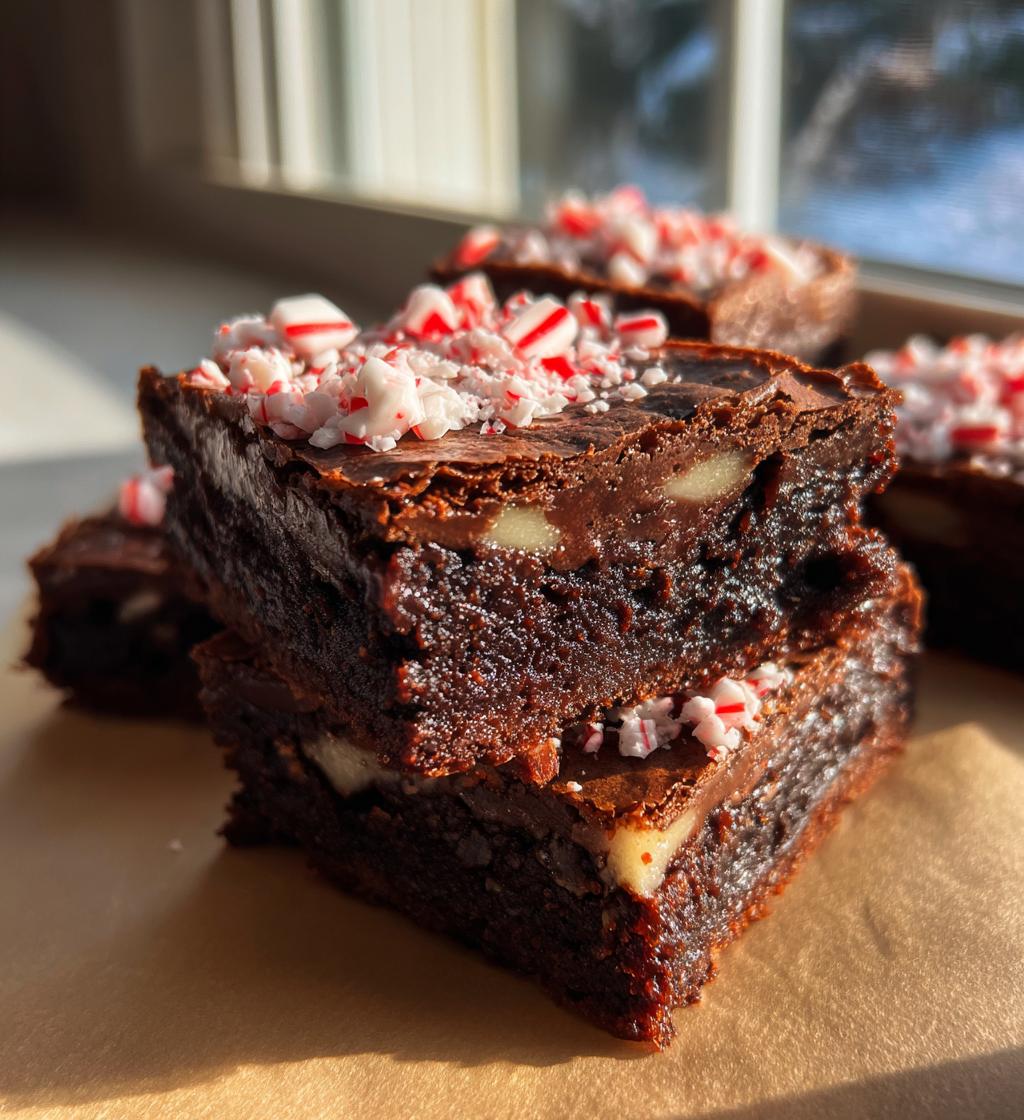 Dark Chocolate Peppermint Brownies - detail 1