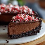 Dark Chocolate Peppermint Mousse Tart