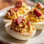 Deviled Eggs with Hot Dogs