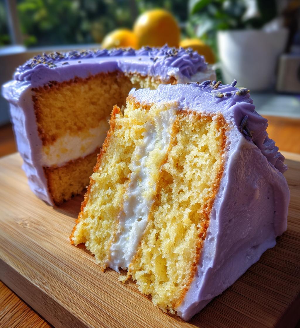 Earl Grey Tea Cake with Lavender Buttercream - detail 1