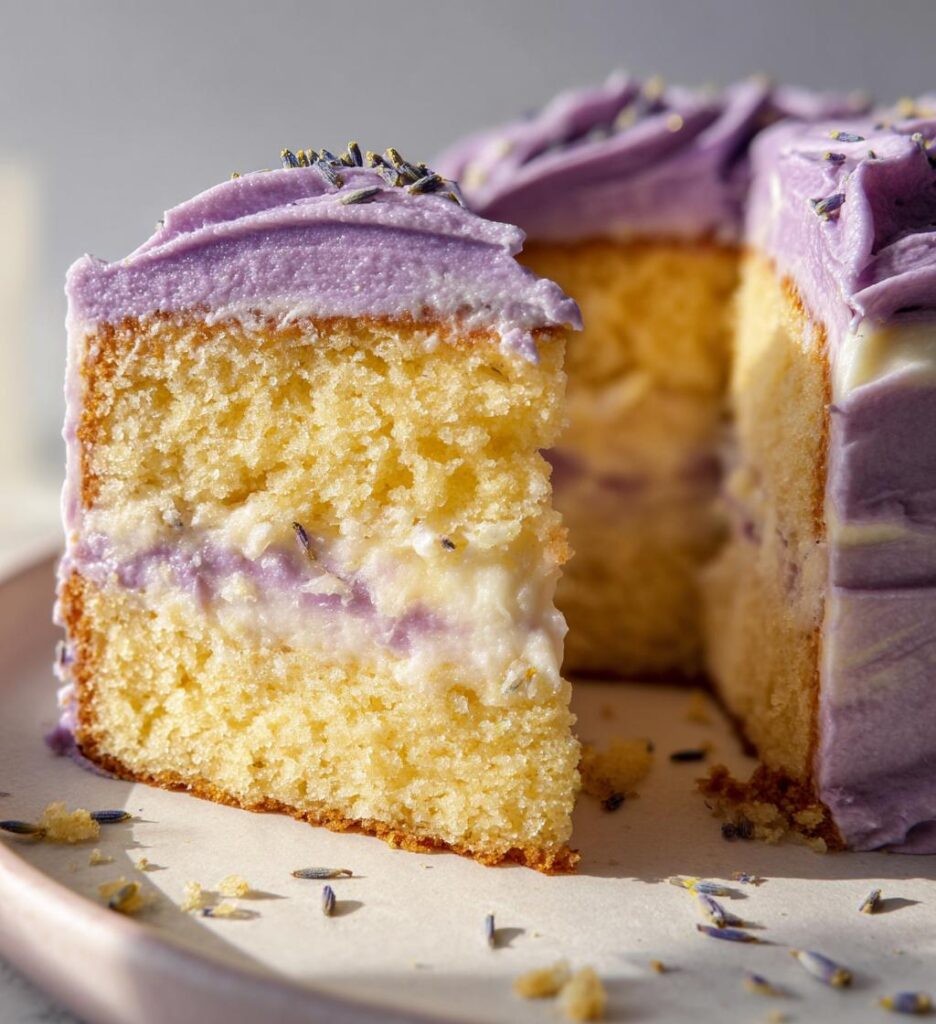 Earl Grey Tea Cake with Lavender Buttercream