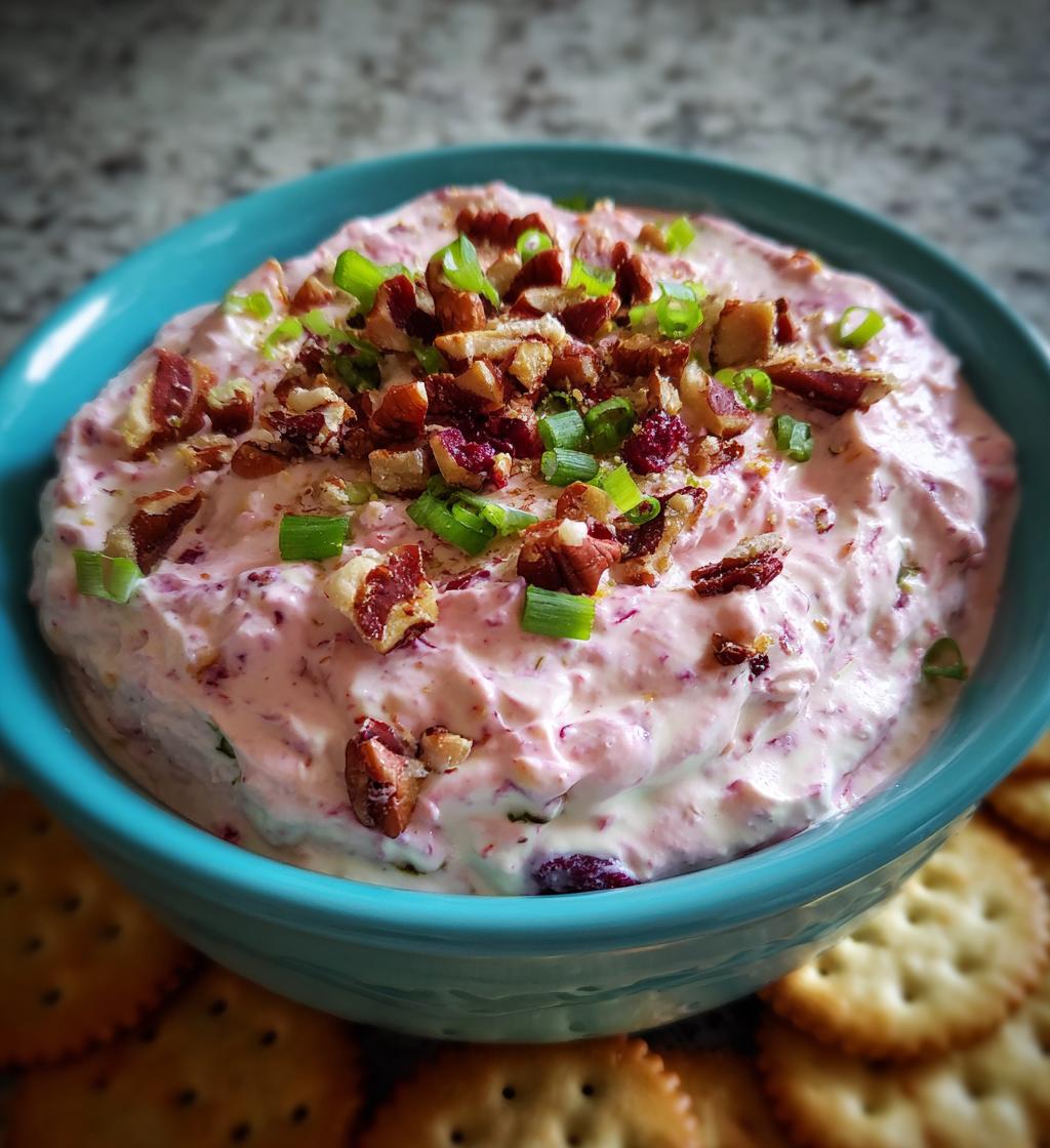 Easy Cranberry Cream Cheese Dip - detail 1