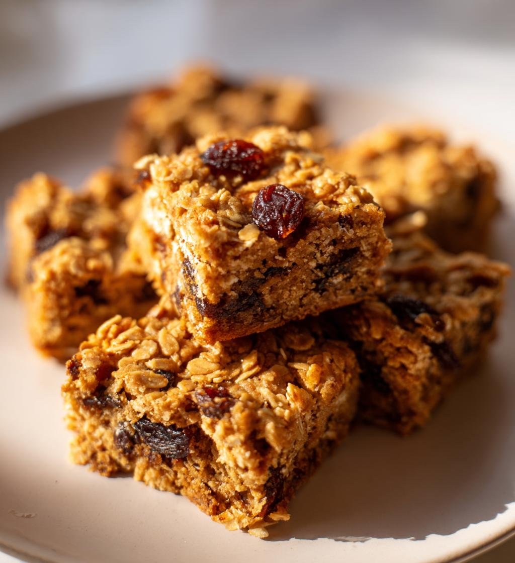 Easy Oatmeal Raisin Cookie Bars