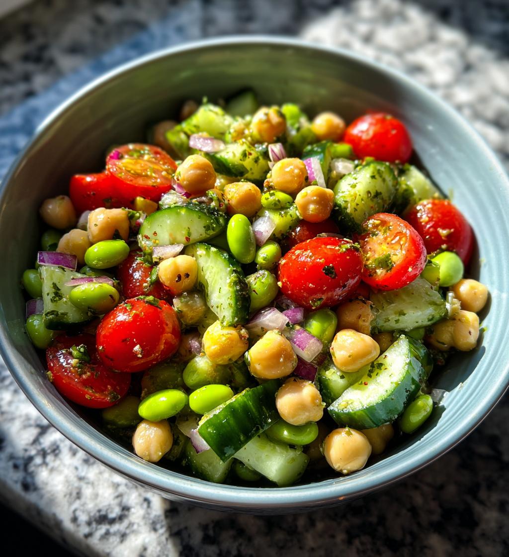 Edamame Chickpea Salad - detail 1