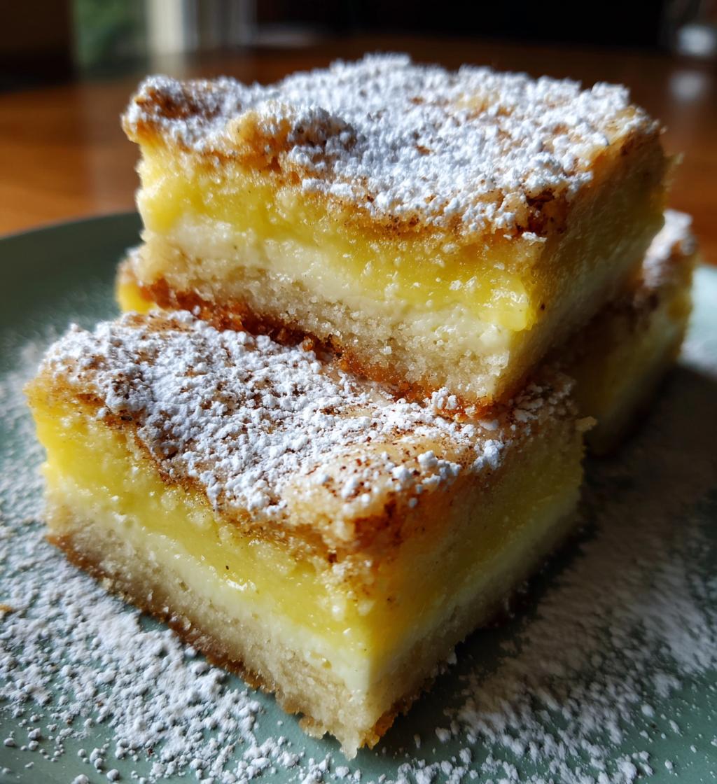 Eggnog Gooey Butter Bars