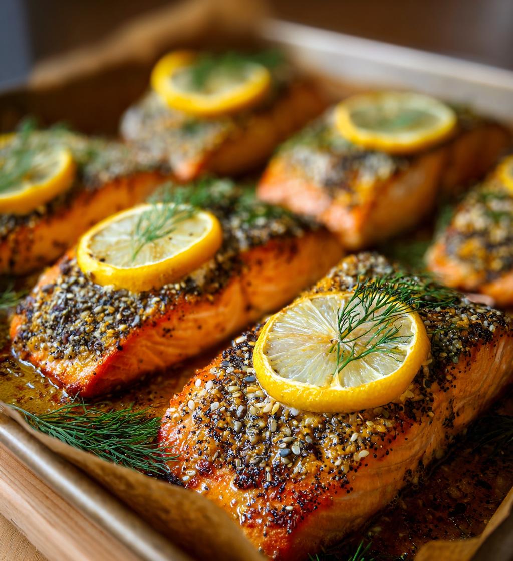 Everything Bagel Sheet Pan Salmon