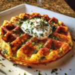 Fluffy Spinach Waffles