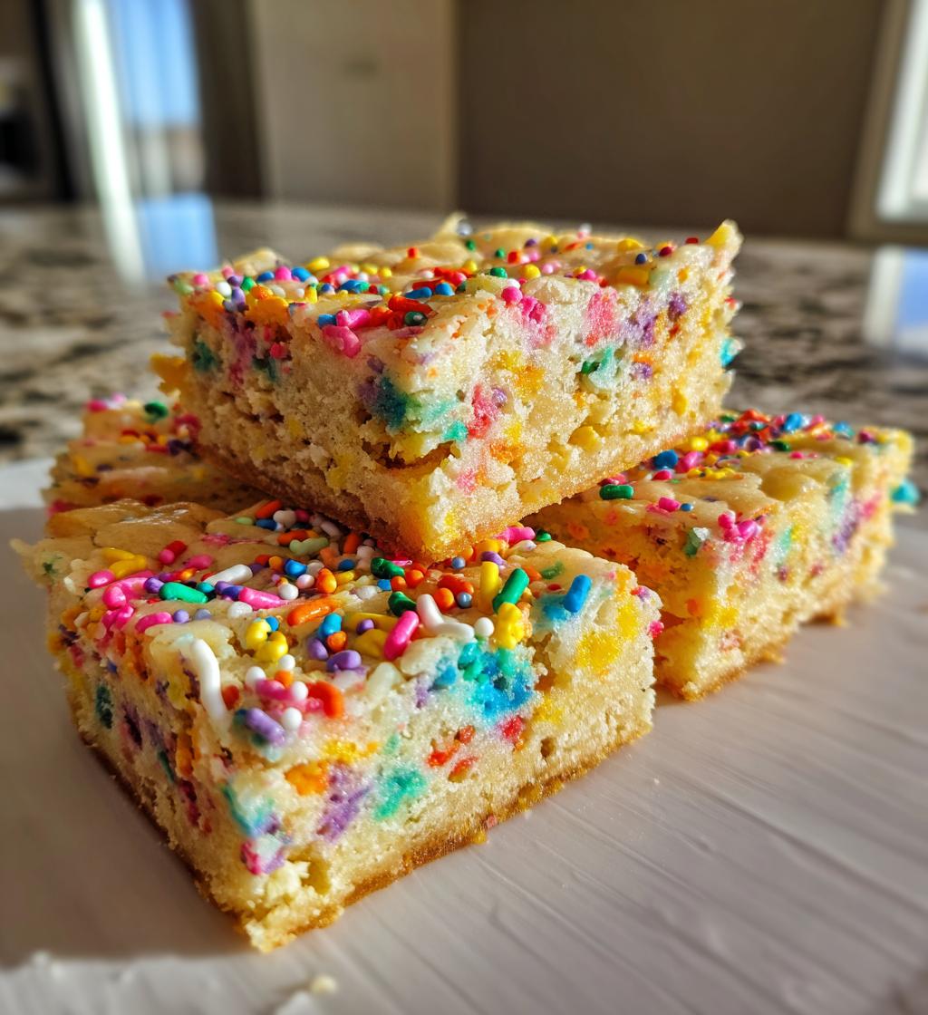 Funfetti Cake Mix Cookie Bars - detail 1