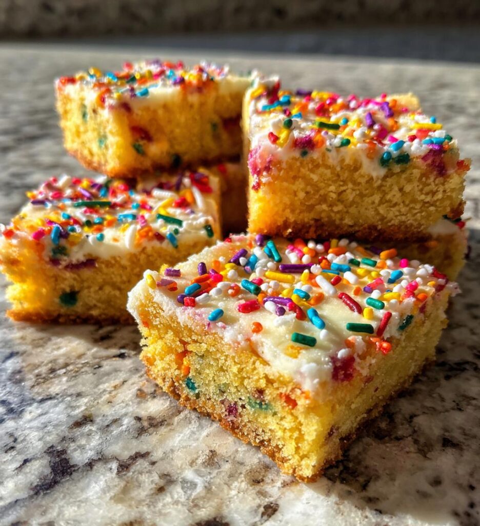 Funfetti Cake Mix Cookie Bars