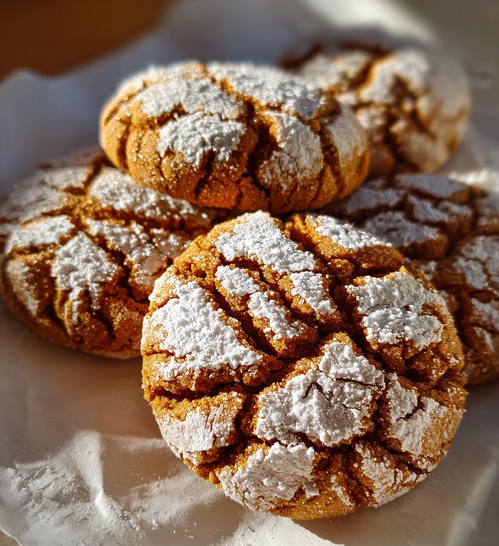 Gingerbread Crinkle Cookies - detail 1