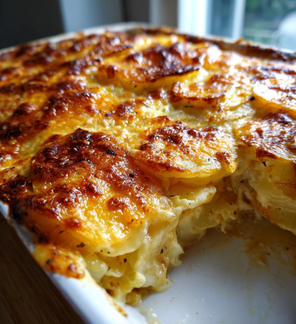 Golden Creamy Scalloped Potatoes - detail 1