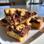 Gooey Butter Chocolate Chip Shortbread Bars