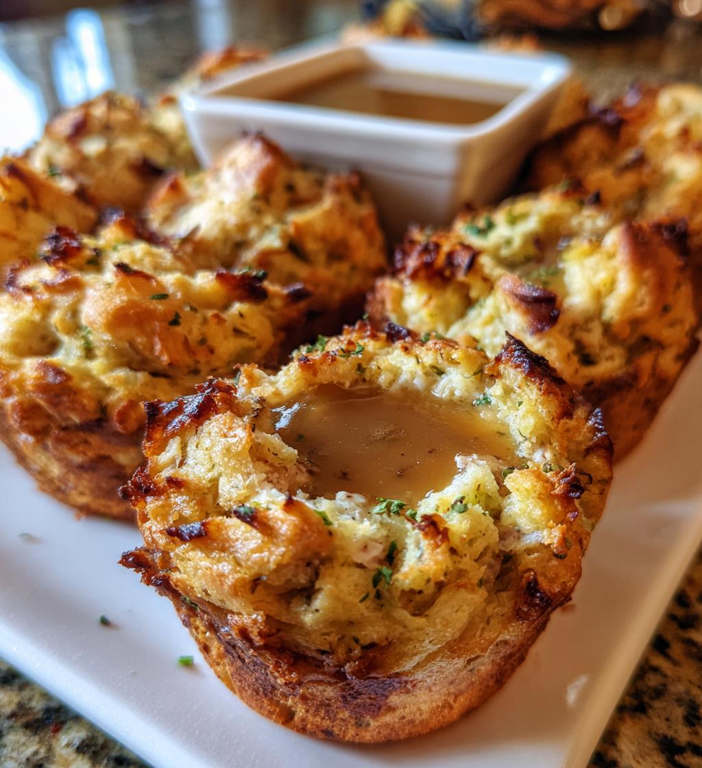 Gravy Stuffed Stuffing Muffins - detail 1