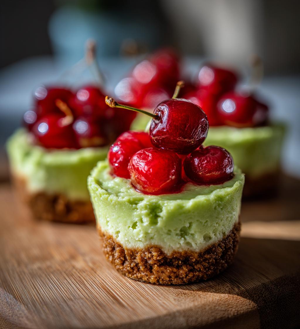 Grinch Mini Cheesecakes - detail 1