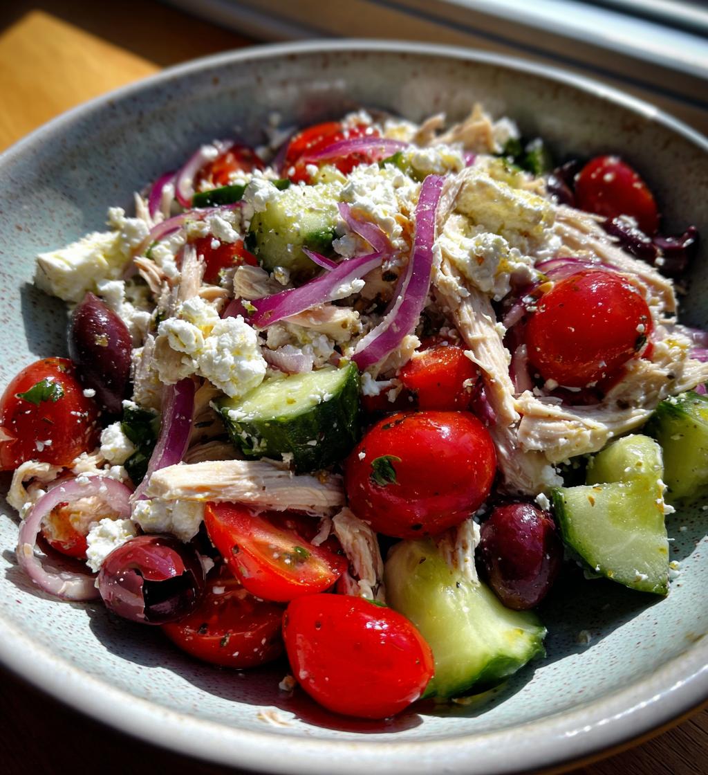 High Protein Feta Chicken Salad - detail 1