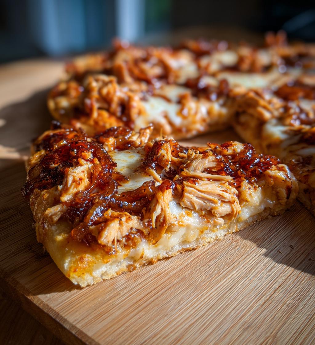 Homemade BBQ Chicken Pizza with Caramelized Onions