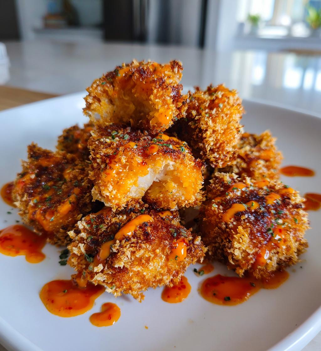 Homemade Crispy Bang Bang Salmon Bites