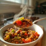 Lentil Stuffed Pepper Soup