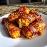 Low Carb Nashville Hot Bacon Wrapped Mozzarella Sticks