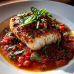 Mediterranean Cod in Tomato Basil Sauce