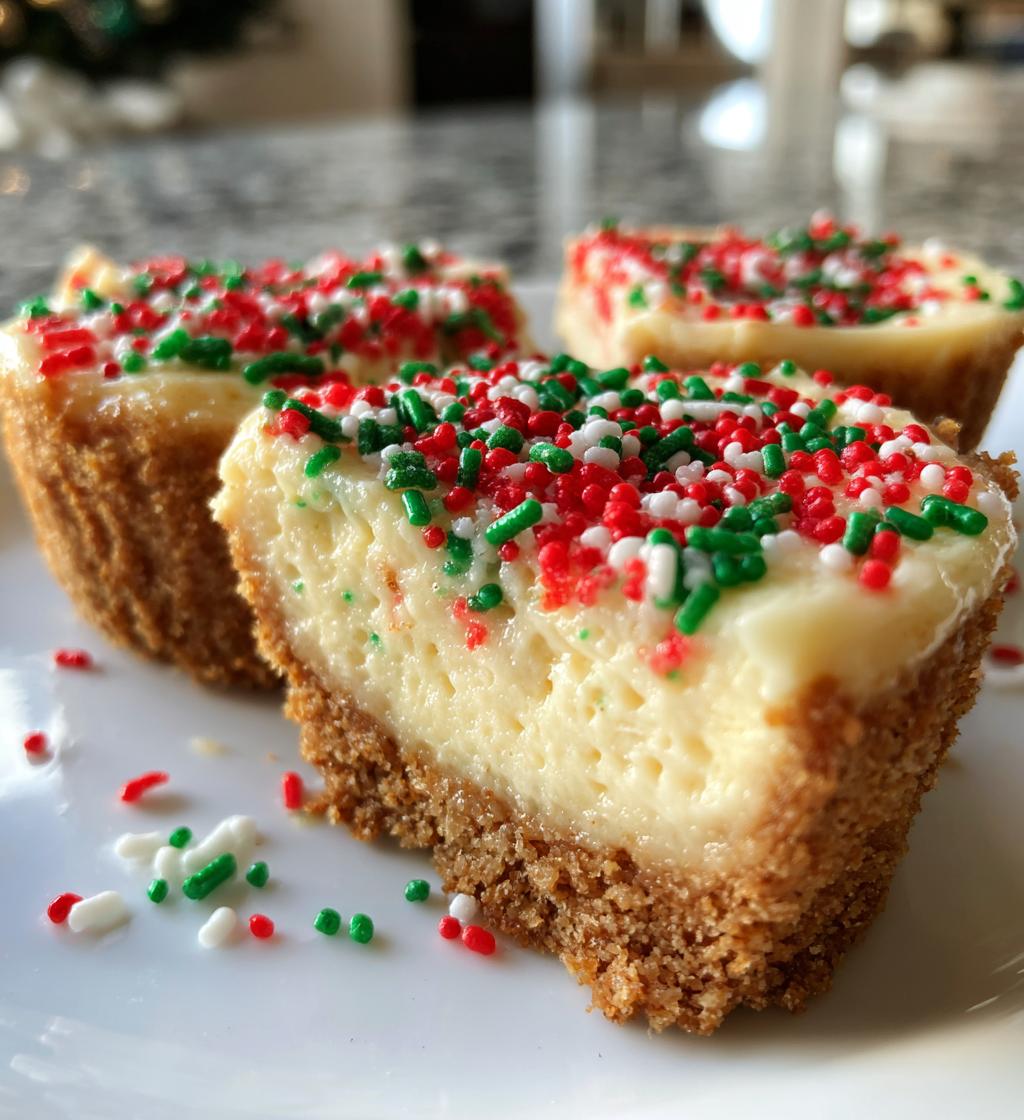 Mini Christmas Cheesecakes