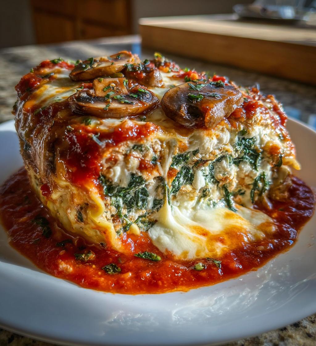 Mushroom and Spinach Lasagna