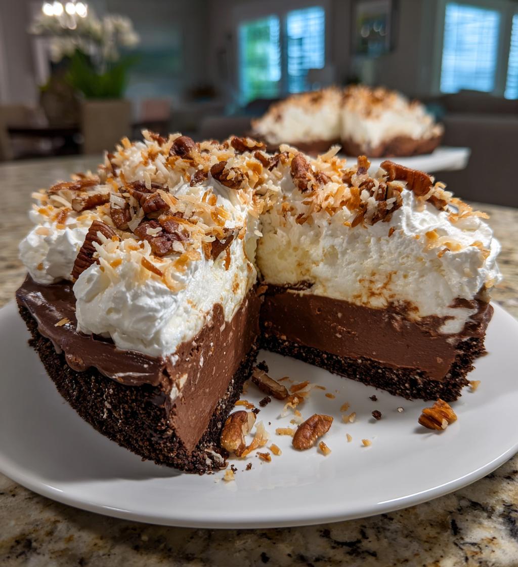 No-Bake German Chocolate Cheesecake - detail 1