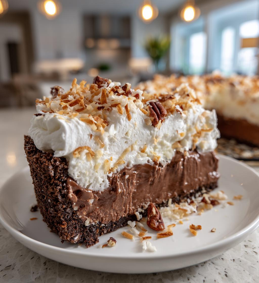 No-Bake German Chocolate Cheesecake