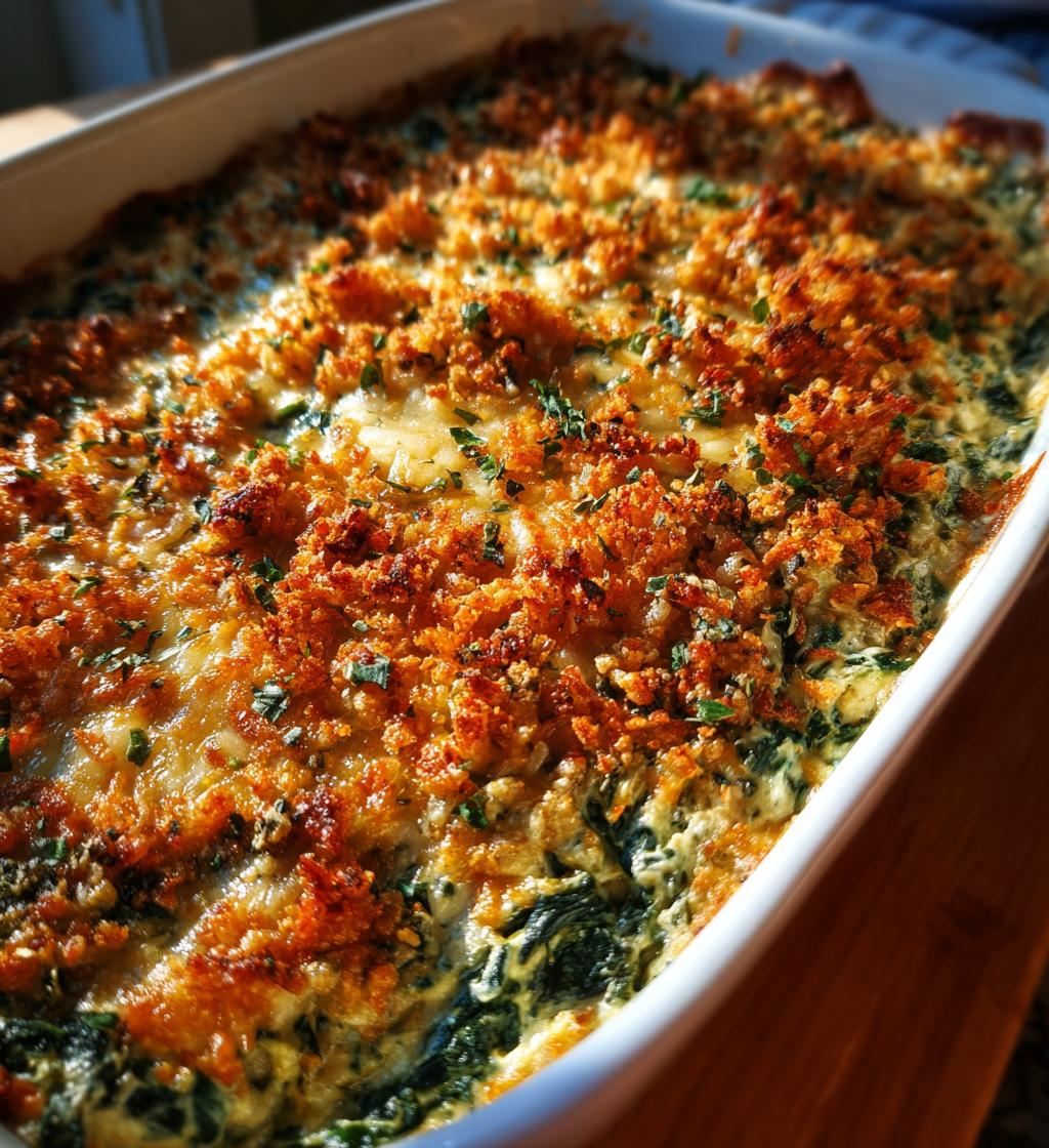 Parmesan Crusted Spinach Dip - detail 1