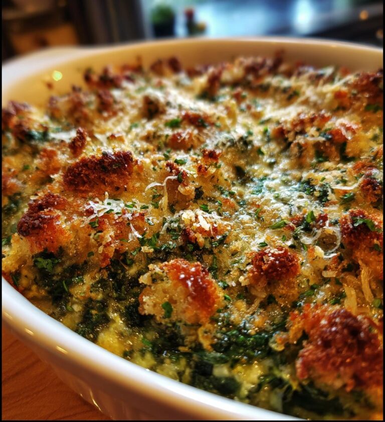 Parmesan Crusted Spinach Dip