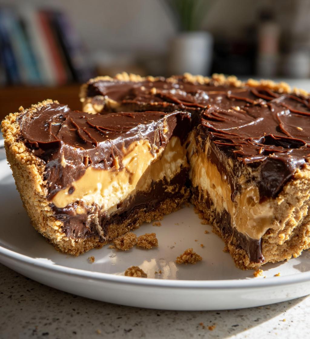 Peanut Butter Chocolate Crunch Pie - detail 1
