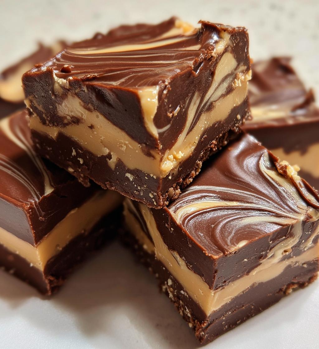 Peanut Butter Chocolate Swirl Fudge - detail 1