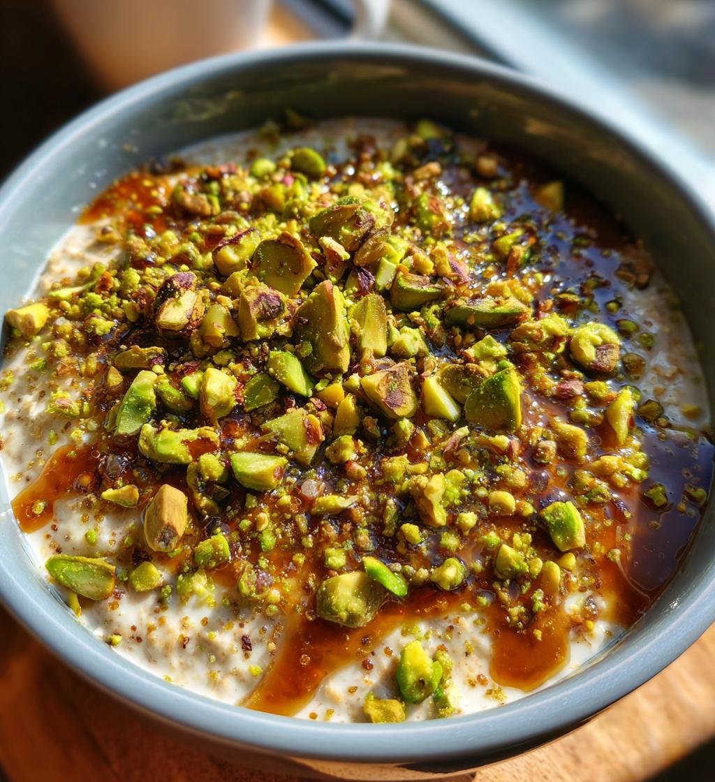 Pistachio Overnight Oats - detail 1