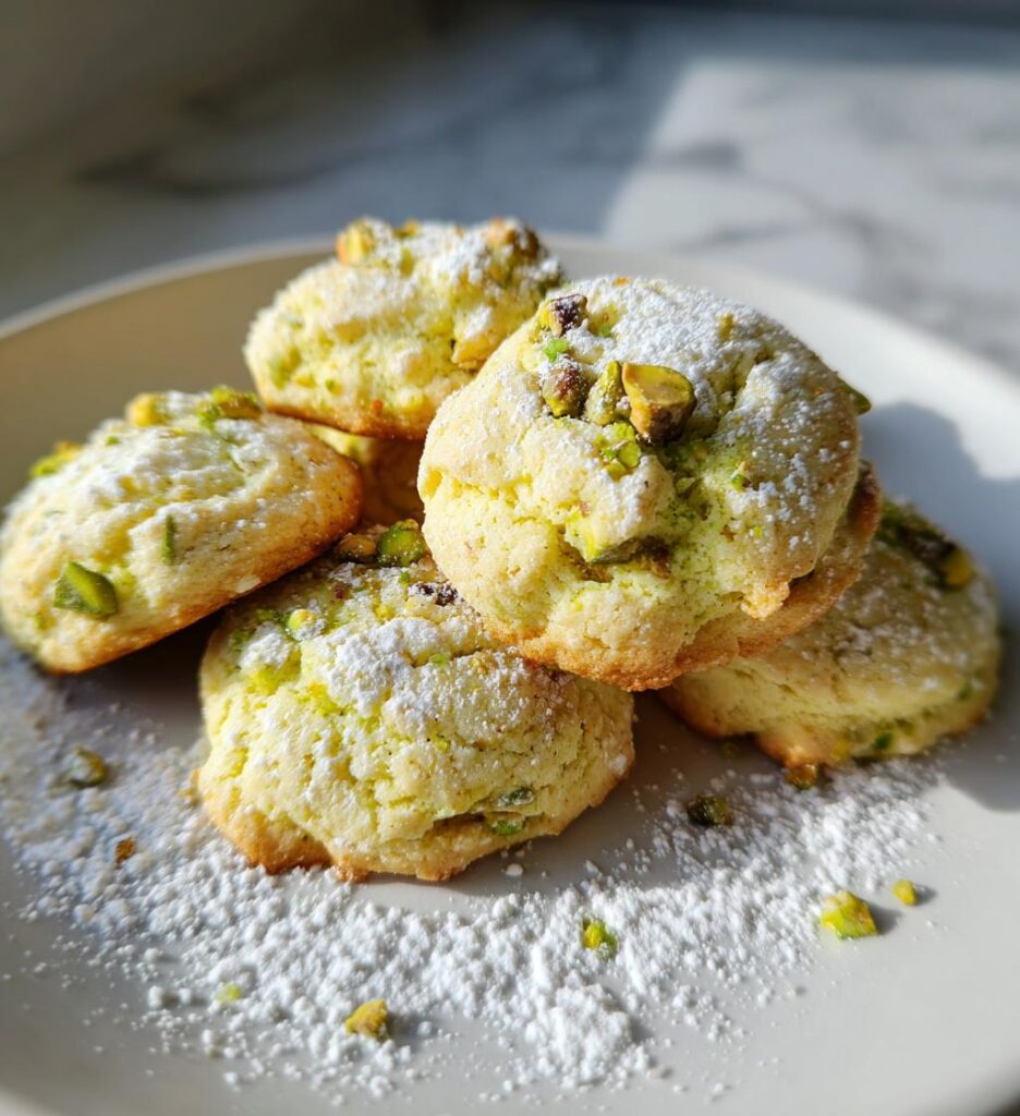 Pistachio Wedding Cookies