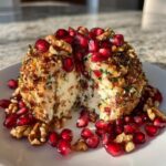Pomegranate Christmas Cheese Ball