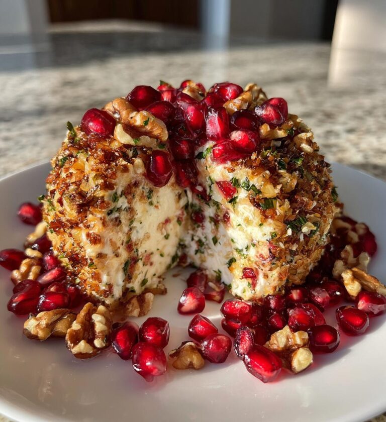 Pomegranate Christmas Cheese Ball