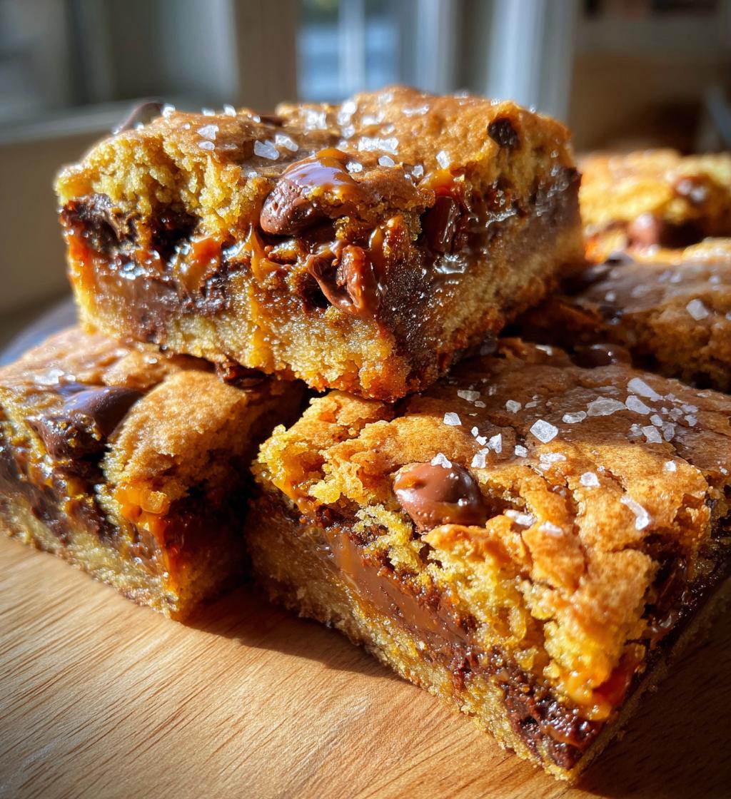 Salted Caramel Chocolate Sugar Cookie Bars - detail 1
