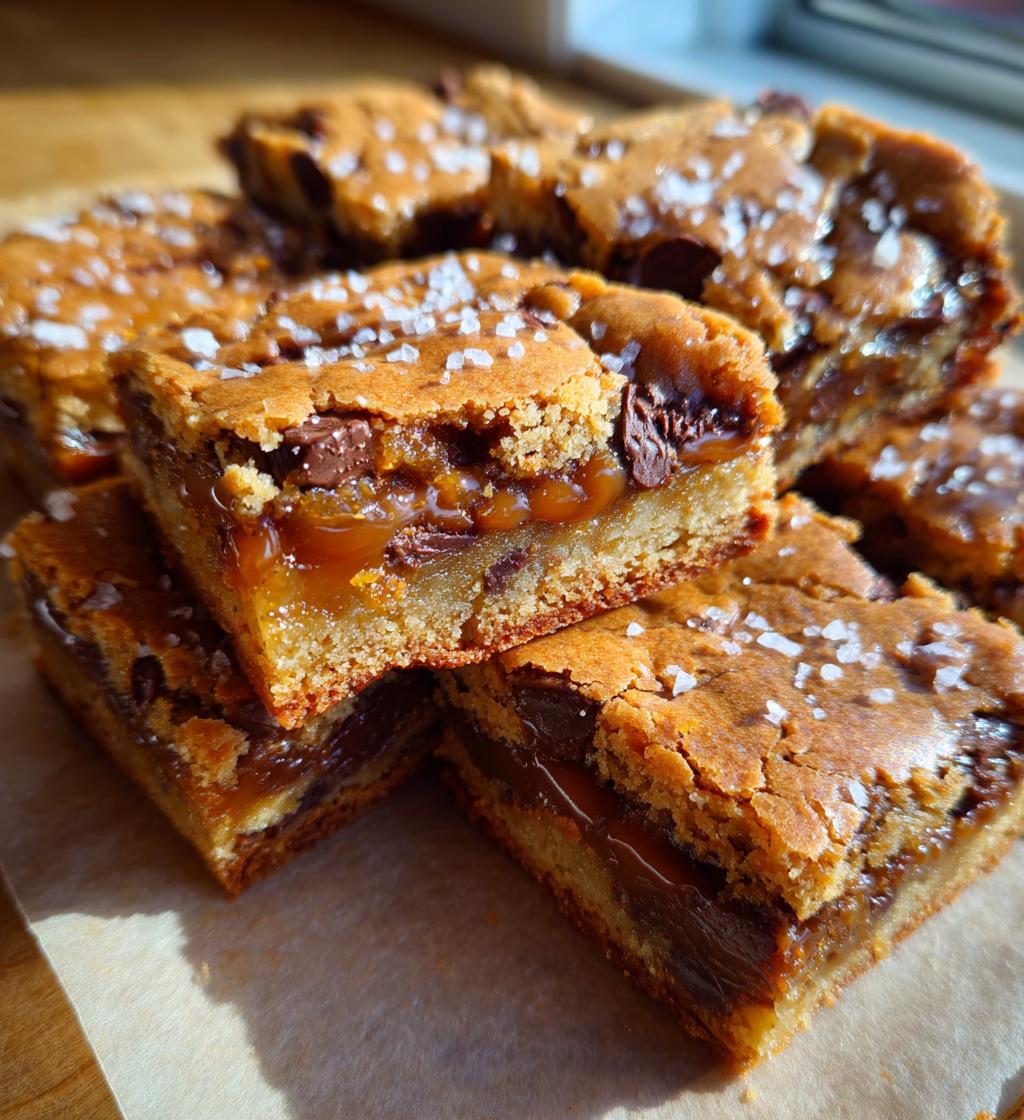 Salted Caramel Chocolate Sugar Cookie Bars
